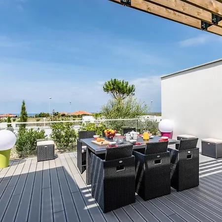 Splendide 2 Chambres, Rooftop, Parking Et Vue Mer A Anglet